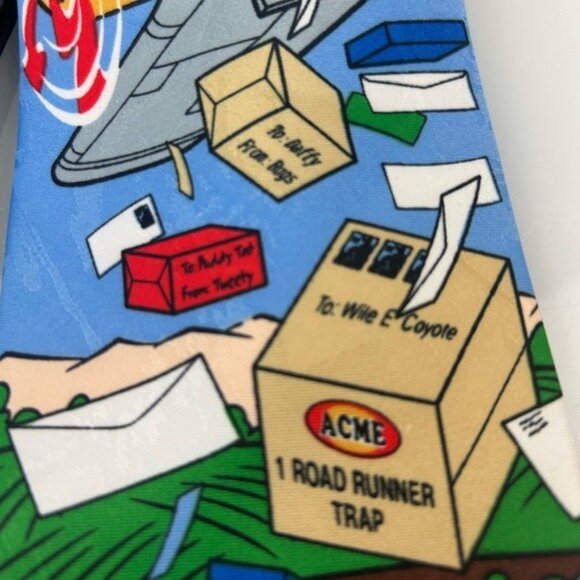 Looney Tunes Stamp Collection Bugs Bunny Drop Mail Tie 1997 - Picture 5 of 15